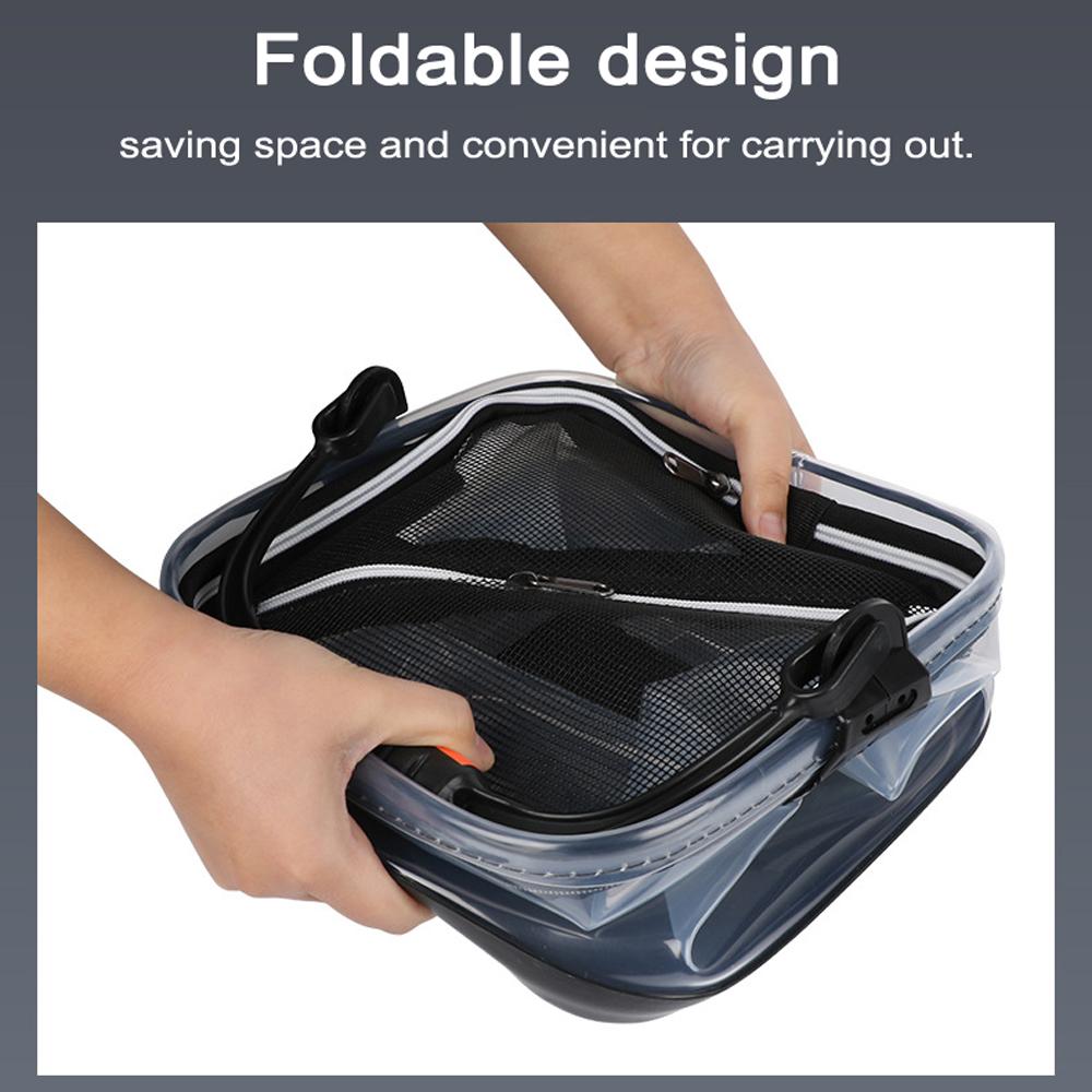 Утепленное ведро для рыбалки на открытом воздухе, прозрачное ведро для воды из ЭВА, большой емкости, для путешествий, кемпинга