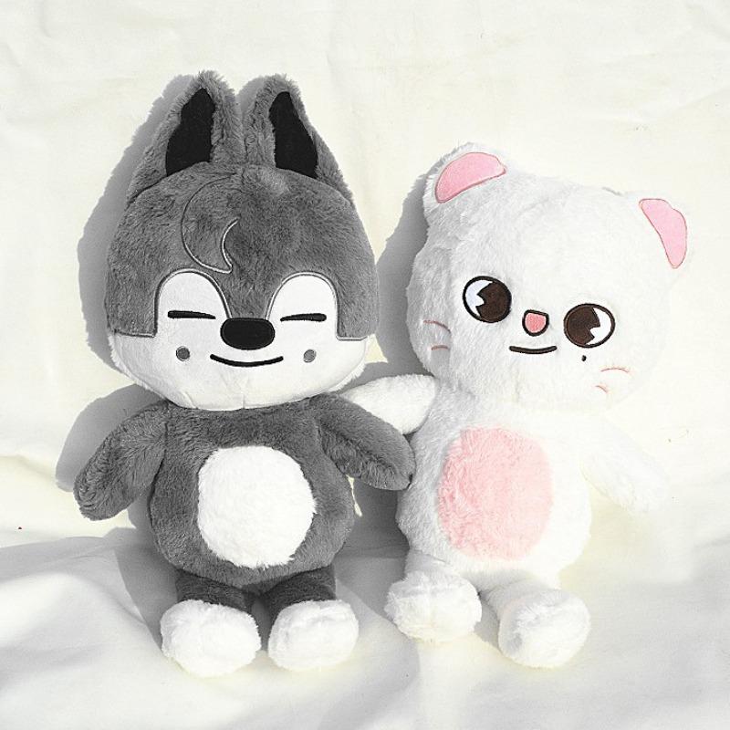 50 см Kpop Stray Kids Skzoo Plush Toy Wolfchan Kawaii Cartoon Stuffed Animal Plushie Doll Large Size Kids Babies Sleep Pillow