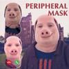 2PCS For John Pork Is Calling Interesting 3D Printed Seamless Mask John Pork Smiling Cosplay Facial Mask Party Cosplay Props