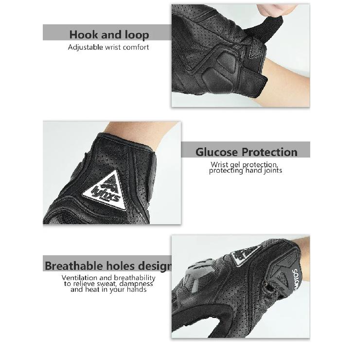 Motorcycle Racing Gloves Equipment Leather Carbon Protection Moto Cross Dirtbiker Riding Motocross Motorcyclist Cycling Glove