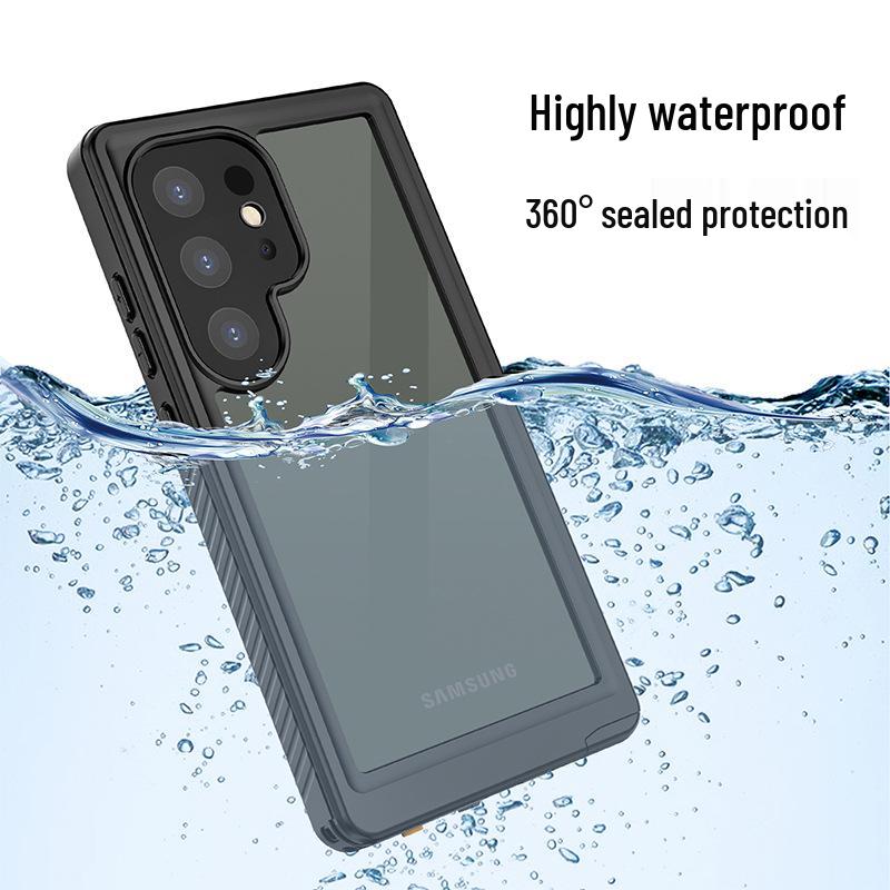 Водонепроницаемый чехол для Samsung Galaxy S25: Ультразащищенный, ударопрочный, герметичный чехол для S24, S23. Идеально для занятий спортом на открытом воздухе.