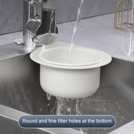 Kitchen Sink Drain Basket Swan Drain Rack Universal Simple Installation Multifunctional Kitchen Triangular Sink Filter Swan Drain Basket
