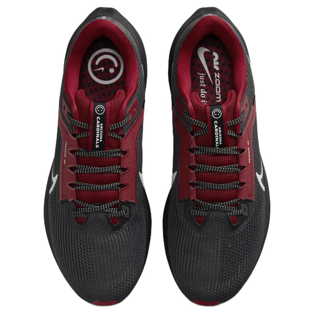 NFL x Nike Air Zoom Pegasus 40 Мужские кроссовки Аризона Кардиналс Черный Антрацит Насыщенный красный DZ5994-001