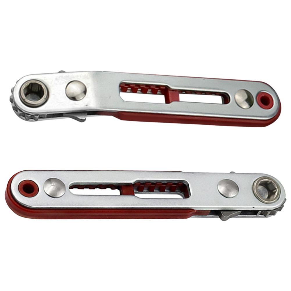 Multifunctional Bidirectional Ratchet Flat Head Elbow Flat Screwdriver Ratchet Wrench Cross-shaped Hexagonal Slotted Tool