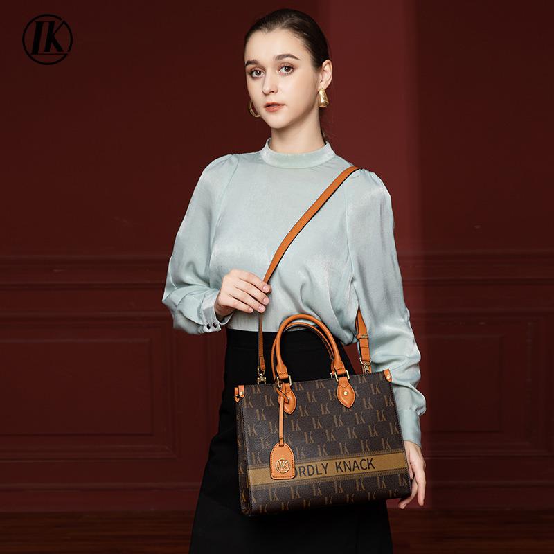 Универсальная сумка-тоут с ретро-принтом, большая вместимость, для ношения в руке и на плече