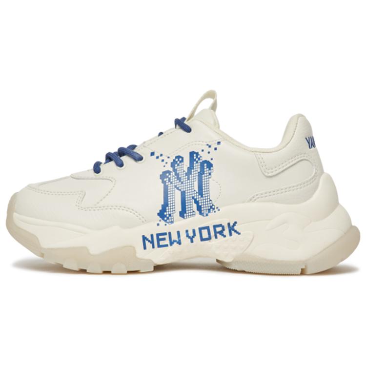 MLB Big Ball Chunky Pixel Ny Synthetic Leather Platform Cushioning Slip Resistant Abrasion Resistant Low top (Unisex) Chunky Sneakers