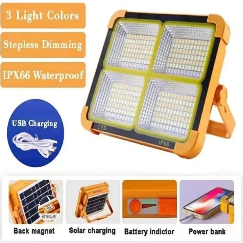 Светодиодный прожектор USB перезаряжаемый прожектор кемпинговый фонарь портативный уличный прожектор мощный фонарь рабочее освещение