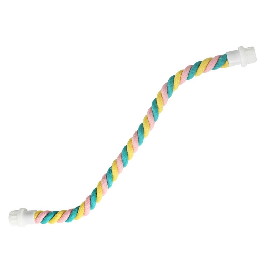 Bird Hemp Rope Swing, Bird Cage Stand Pole Accessories, Grinding Standing Climbing For Parrot, Parakeet, Budgies, Lovebirds