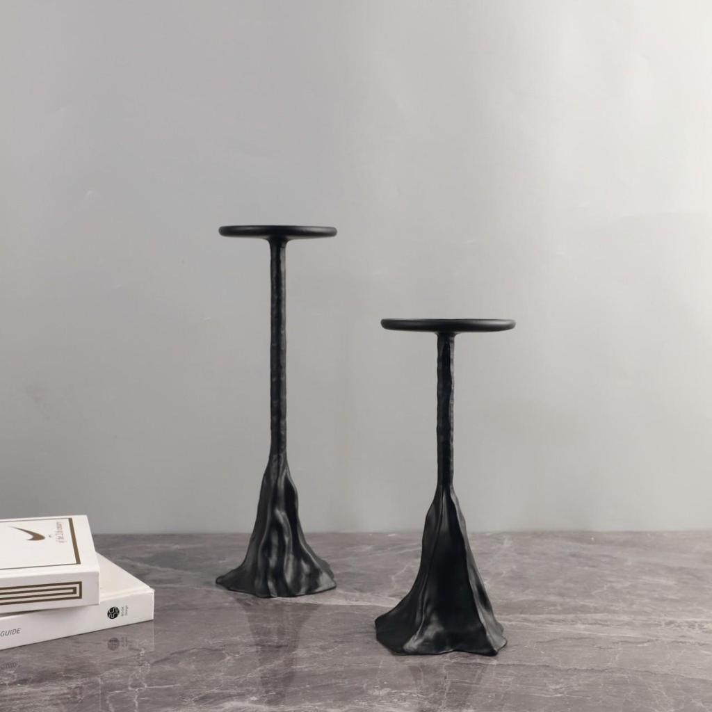 European Luxury Resin Hill Candlestick: Elegant Desk Ornament for Home, Restaurant, or Hotel Décor