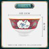 Набор керамических мисок на высокой ножке ZISIZ Jingdezhen с эмалью