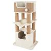 LUCANO Cat Tree - 110 Cm - White/Taupe