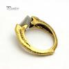 Men's Women's Vintage Bronze Color Punk Jewelry Ring for Party