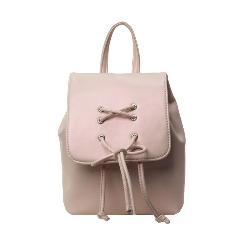 Маленькая сумка на двойном плече с бантом, женский новый модный рюкзак, милая портативная сумка через плечо, школьная сумка