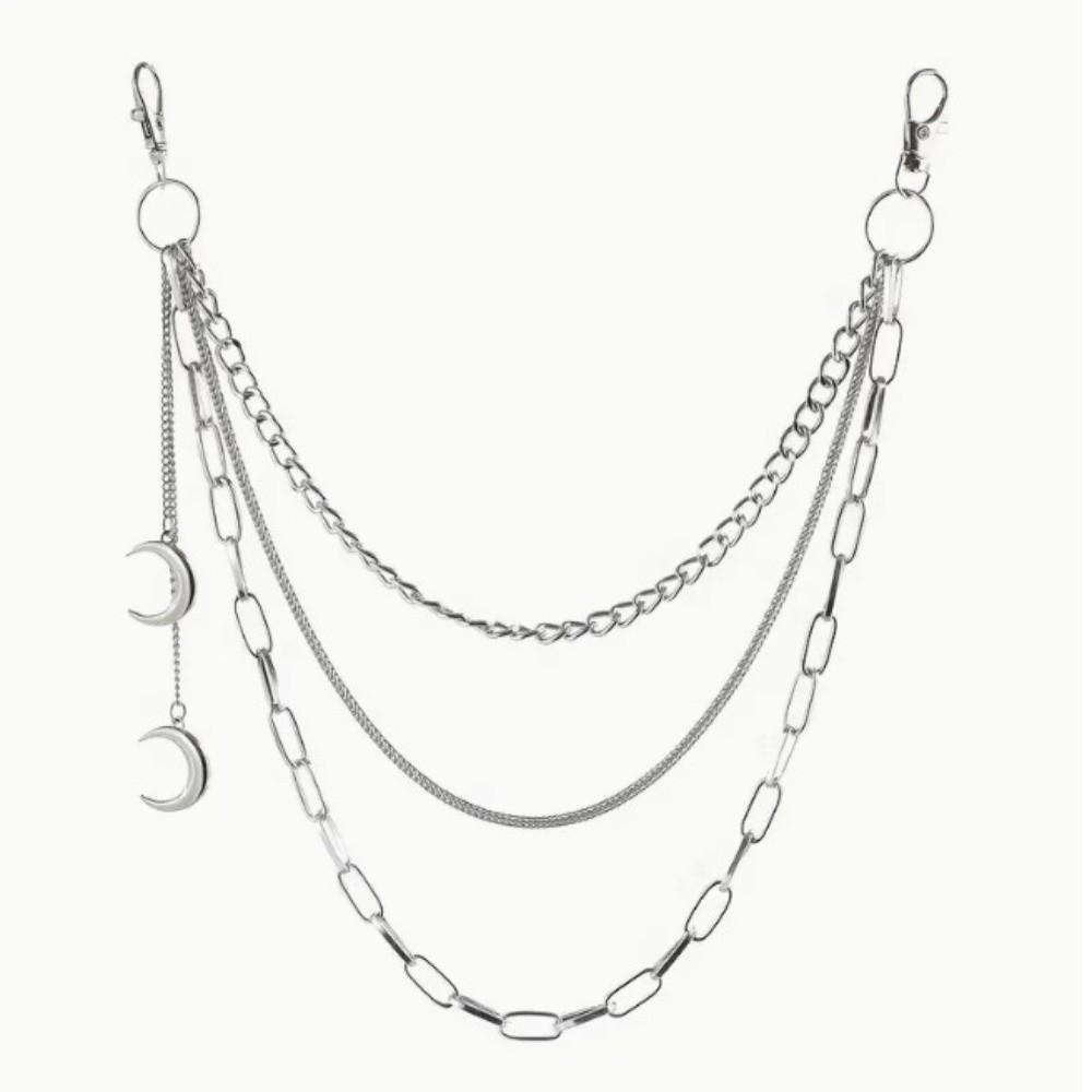 Rock Punk Street Keychains Chain Irregular Biker Pants Chain  Clothing Accessories