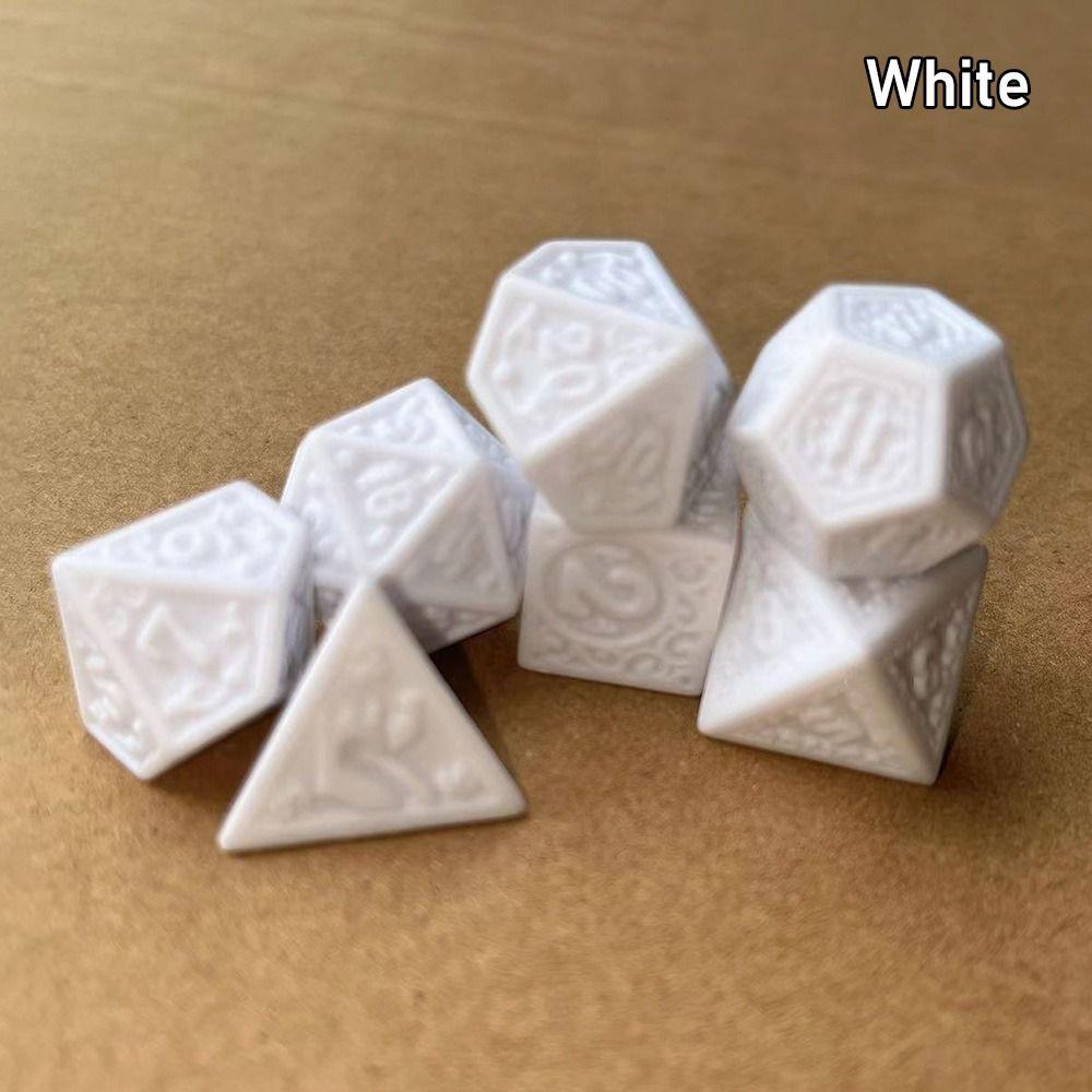 7 шт./компл. D4 D6 D8 D10 D12 D20 DND игральные кости 7-Die настольная игра игровые кости многогранные игральные кости TRPG DND