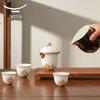 Auratic Pomegranate Home Ceramic Portable Kung Fu Tea Set