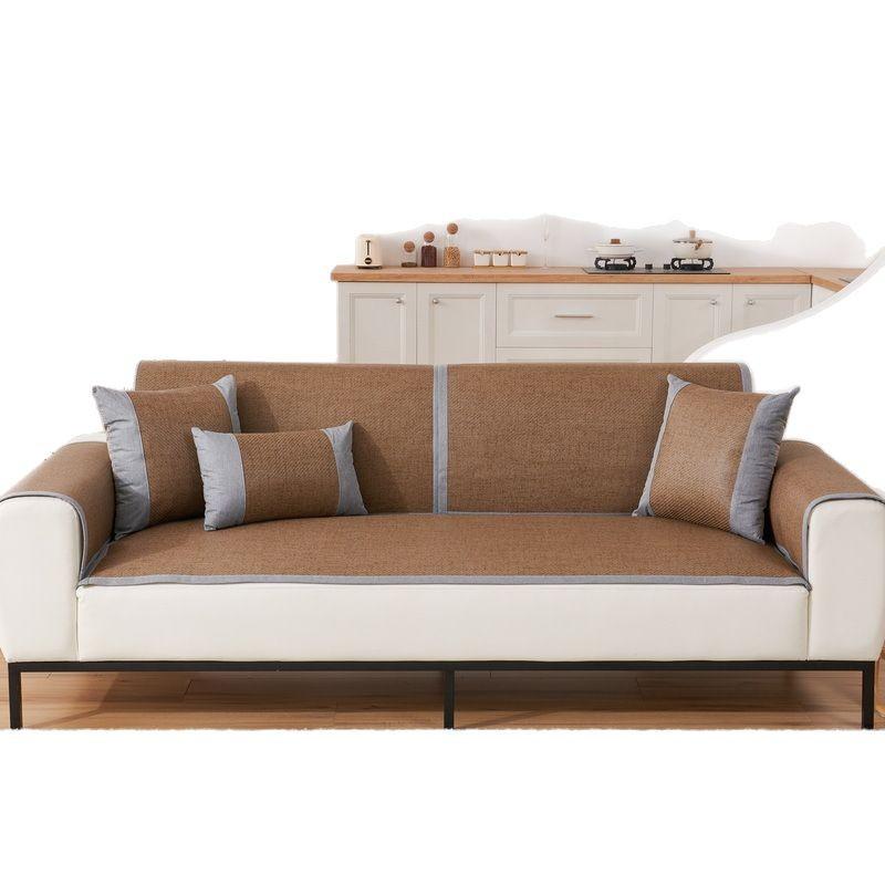 Популярный Новый Коврик из Ледяного Ротанга Подушка для Дивана Холодное Летнее Покрывало Современный Летний Коврик из Ледяного Шелка Нескользящий