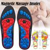 1 пара магнитотерапевтических стелек, акупрессурные массажные стельки для мужчин и женщин, вставки для ног, улучшающие циркуляцию крови, снимающие давление