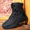 Fashion Brand Desert Tactical Mens Boots Wear-resisting Army Boots Men Waterproof Outdoor Hiking Men Combat Ankle Boots Big Size 39-47