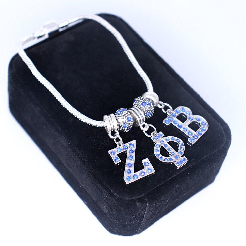 Fashion Sorority Community Finer Women Gifts 1920 Greek Letter Zeta Phi Beta Bracelet Jewelry