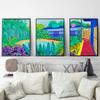 David Hockney Poster Garden Gallery Print Wall Decoration Watercolor Plant Art Canvas Painting