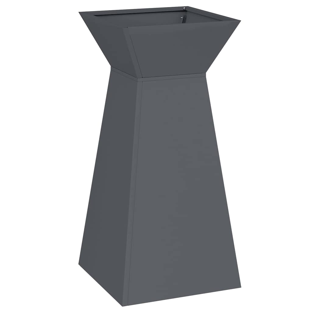Column Planter 2 pcs Anthracite 35 x 35 x 73 cm