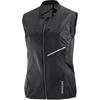 SALOMON Sense Aero Wind Vest Windproof Warm Round Neck Zipper Design Sleeveless Vest Women Vest Deep-Black LC2204200