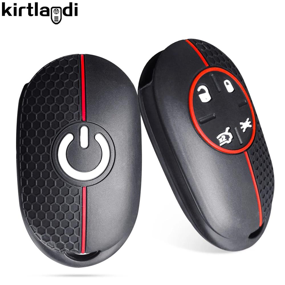 Silicone Remote Key Holder Keychain Accessories Car Key Cover Case For Fiat 500e New Energy Keyless
