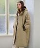 SLOWLOLLI Check Hooded Long Padding_2 Colors