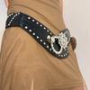 Waist Closure Waist Corset Belts Shiny Wide Rhinestone Belt Elegant Elastic Cummerbunds  Girl