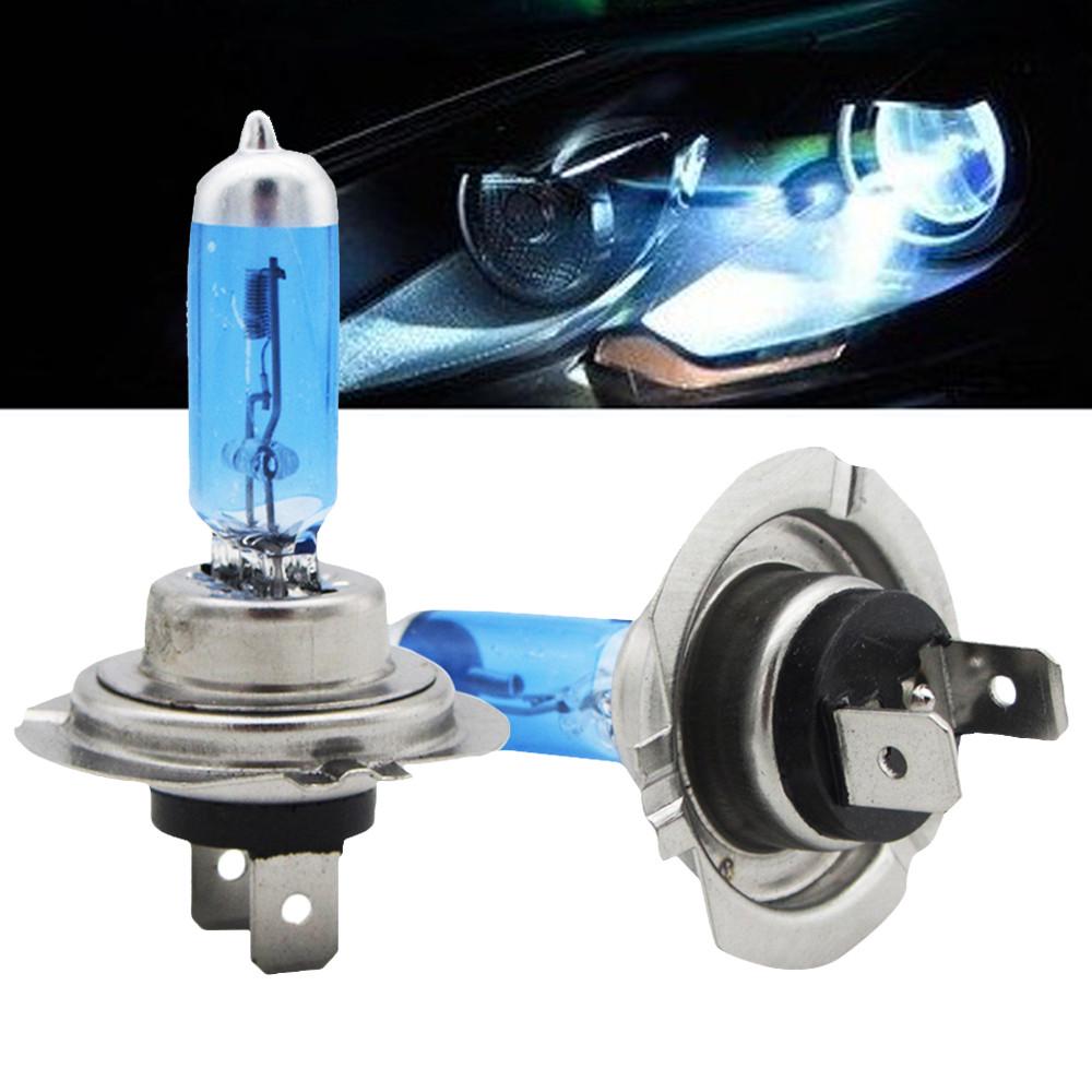 2шт Яркие H7 100W 12V 6000K Газовые галогенные фары Белый свет Лампы