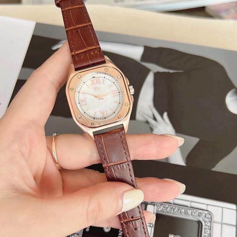 Tianta Square Belt Watch Women'S Niche Light Luxury Simple Roman Character Watch Fashion Casual Quartz Women'S Watch