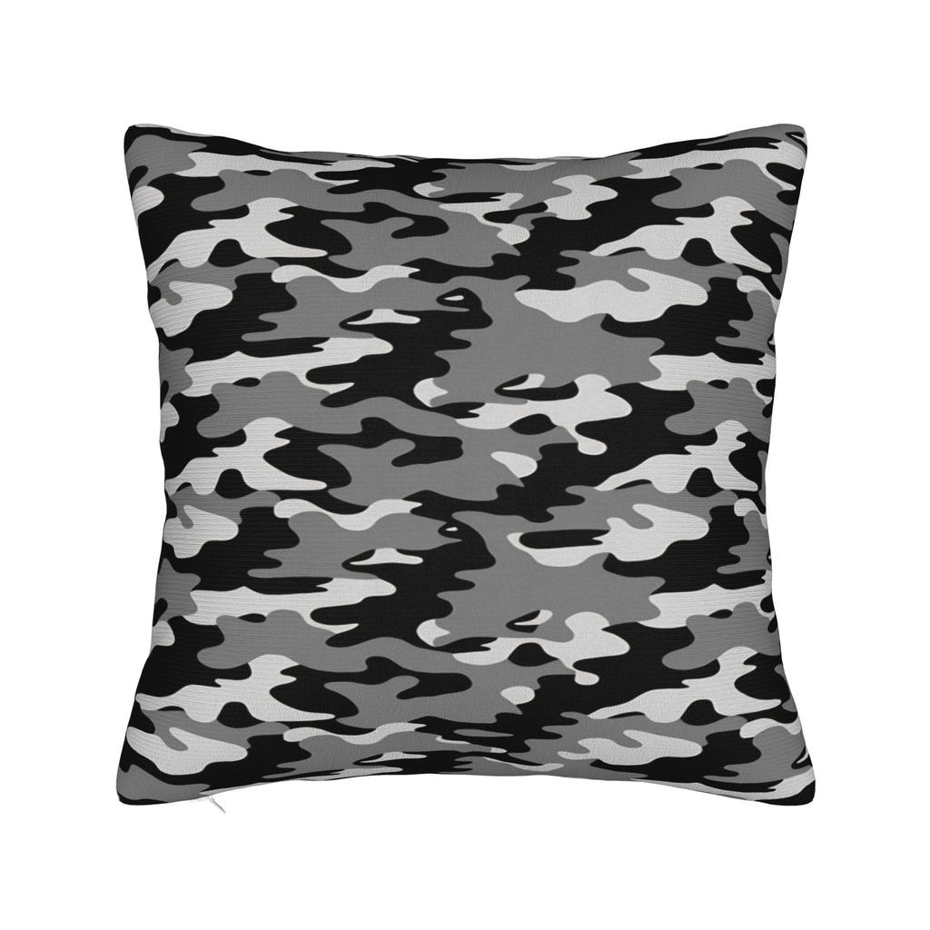 Camo Style Black Orange Camouflage Pillow Case Square Pillow Cover For Sofa Bedroom Home Decor Fashion Cushion Cover