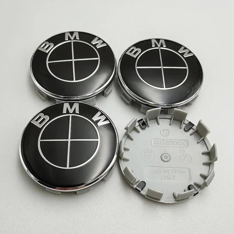 4Pcs/Set 68MM For BMW M Logo X1 X2 X3 X4 X5 X6 F48 G01 E84 E83 Car Wheel Center Cap Hub Covers Badge Styling Accessories