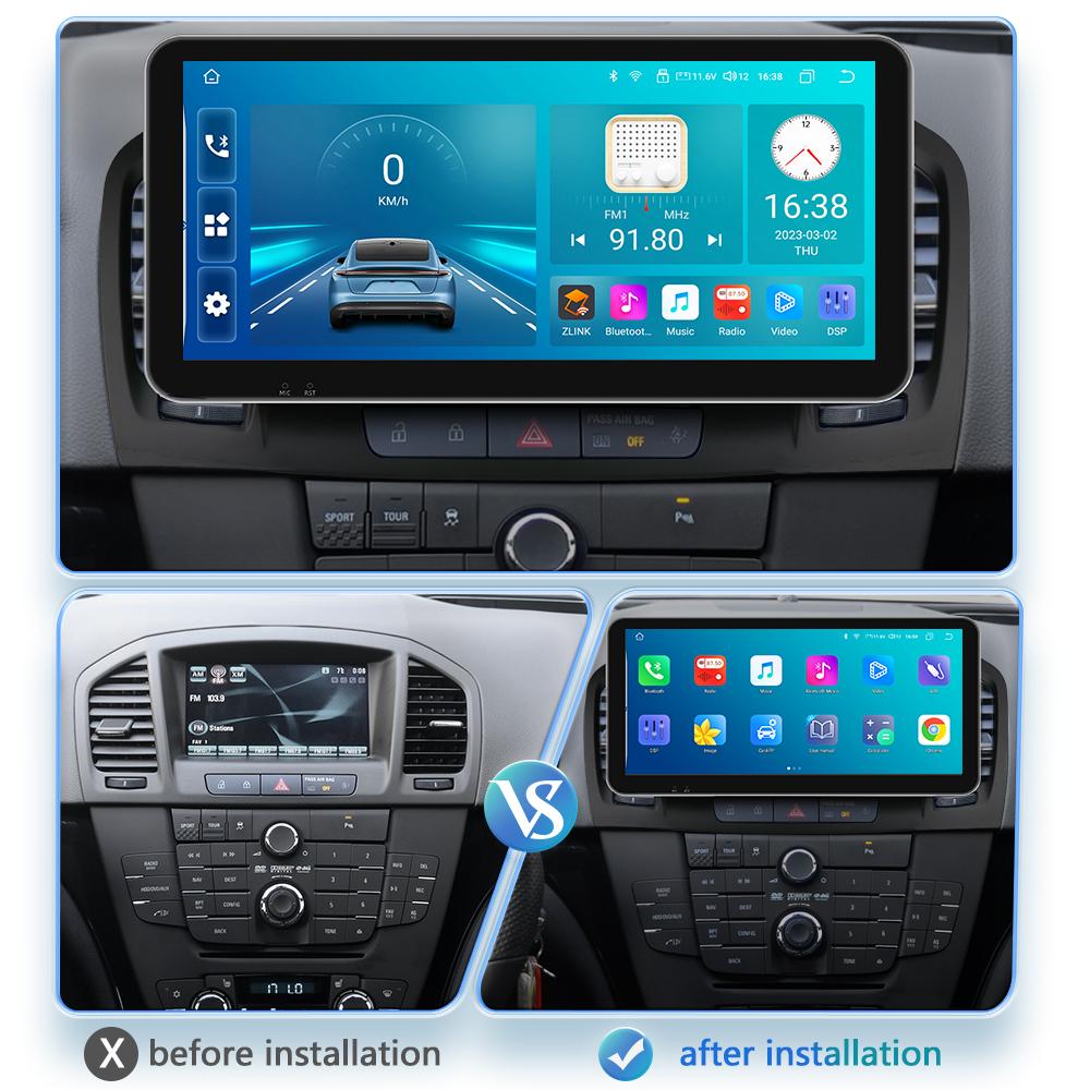 8G + 128G Carplay 4G 2Din Радио Android 12 Автомобильный мультимедийный плеер для Buick Regal 1 Opel Insignia GPS Navi WIFI DSP 2din Интеллектуальный экран Авто радио