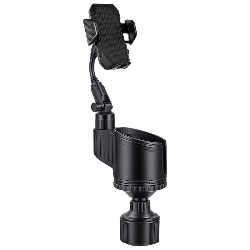 Universal Car Cup Holder Phone Mount With 360 Rotation Adjustable Drink Bottle Smartphone Dashboard Navigation