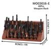 Стеллаж для оружия MOC Кирпичи WW2 Оружие Война Военная Снайперская винтовка Совместимые Конструкторы Подарок Другу Игрушки Для Детей Взрослых