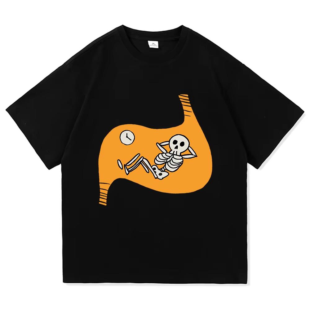 Vintage Washed Delicious in Dungeon Dungeon Meshi Laios Touden Falin Anime Printed Cotton T-shirt Men Women Tee Summer Casual Fashion Clothing Tops