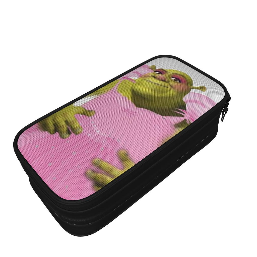 Мультяшный пенал S-shreks Двухслойный Большая вместимость Школьные принадлежности для детей Пенал Удивительный подарок