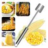 Corn Planer Thresher Stainless Steel Corn Cob Peeler Corn Thresher Tool with Ergonomic Handle for Home Kitchen BBQ