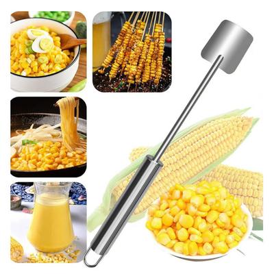 Кукурузная молотилка из нержавеющей стали, очиститель початков кукурузы, инструмент для обмолота кукурузы с эргономичной ручкой для дома, кухни, барбекю
