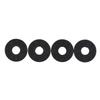4pcs Light Professional Useful Guitar Parts Lock Rubber Guitar Strap Locks Bass Belt Blocks