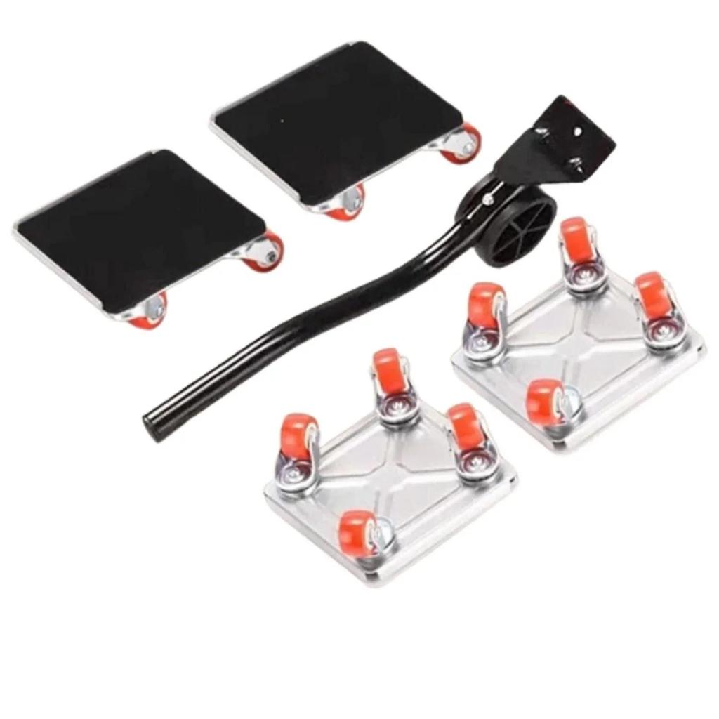Furniture Moving Transport Roller Set Removal Lifting Moving Tool Set Wheel Bar Mover Moving Heavy Stuffs Device Hand Tool