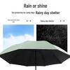 Большой зонт двойного назначения: Защита от солнца и водонепроницаемость, ручное складывание, для женщин - Бесплатная доставка
