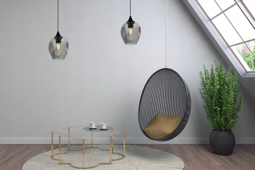 MODERN CEILING HANGING LAMP GLASS CHANDELIER