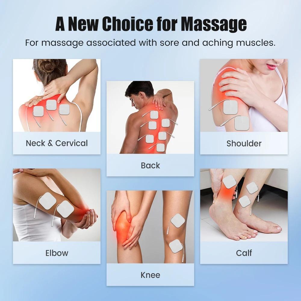 ЭМС ТЭНС Аппарат Электростимулятор Мышц Импульсный Массажер для Спины Тела Шеи Домашнее Использование Портативный Простое Управление Эргономичный Дизайн