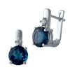 London Blue Topaz Silver Earrings 3.117ct (2024682)