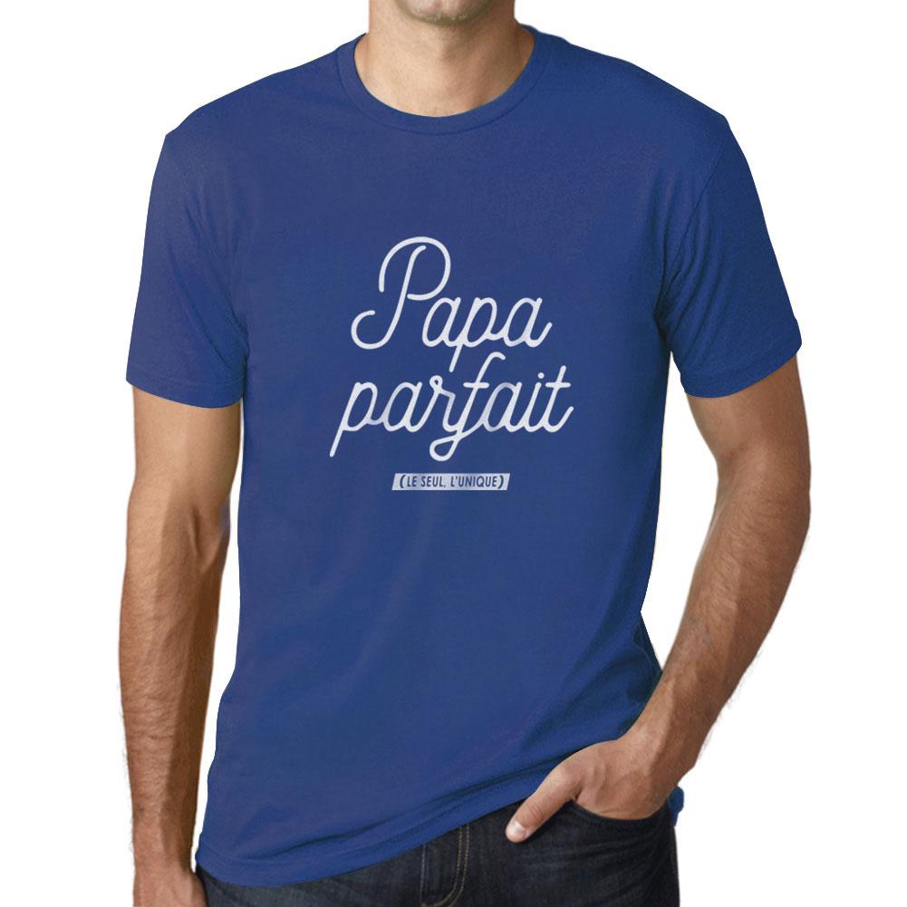 ULTRABASIC - Homme Graphique Papa Parfait T-Shirt Marine Lettre