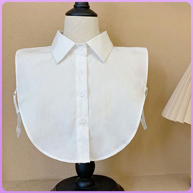 2023 Shirt Fake Collar Lace Black White Shirt Detachable Collar Suit Men Female Shirt Lapel Top Summer Thin Cool Fake Collar