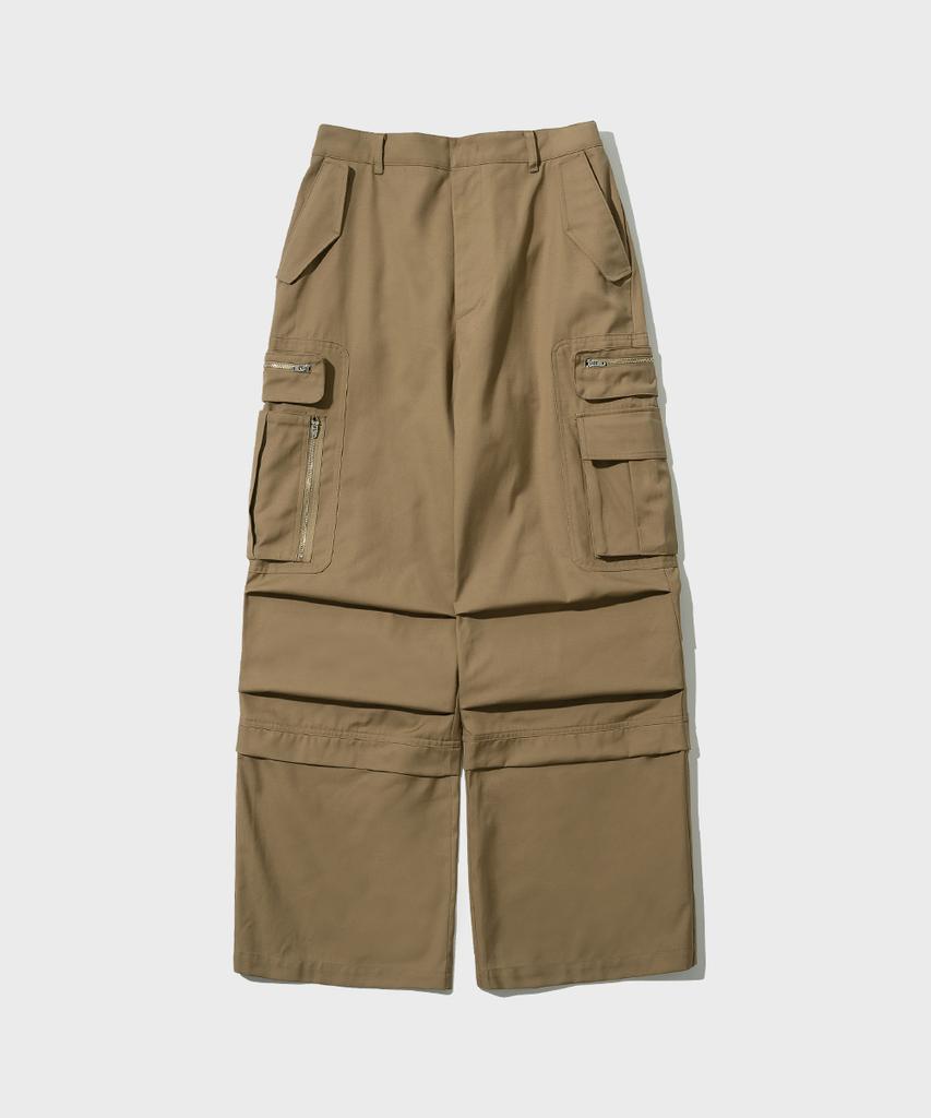 INTEMPOMOOD Out Pocket Cargo Pants_Camel Beige